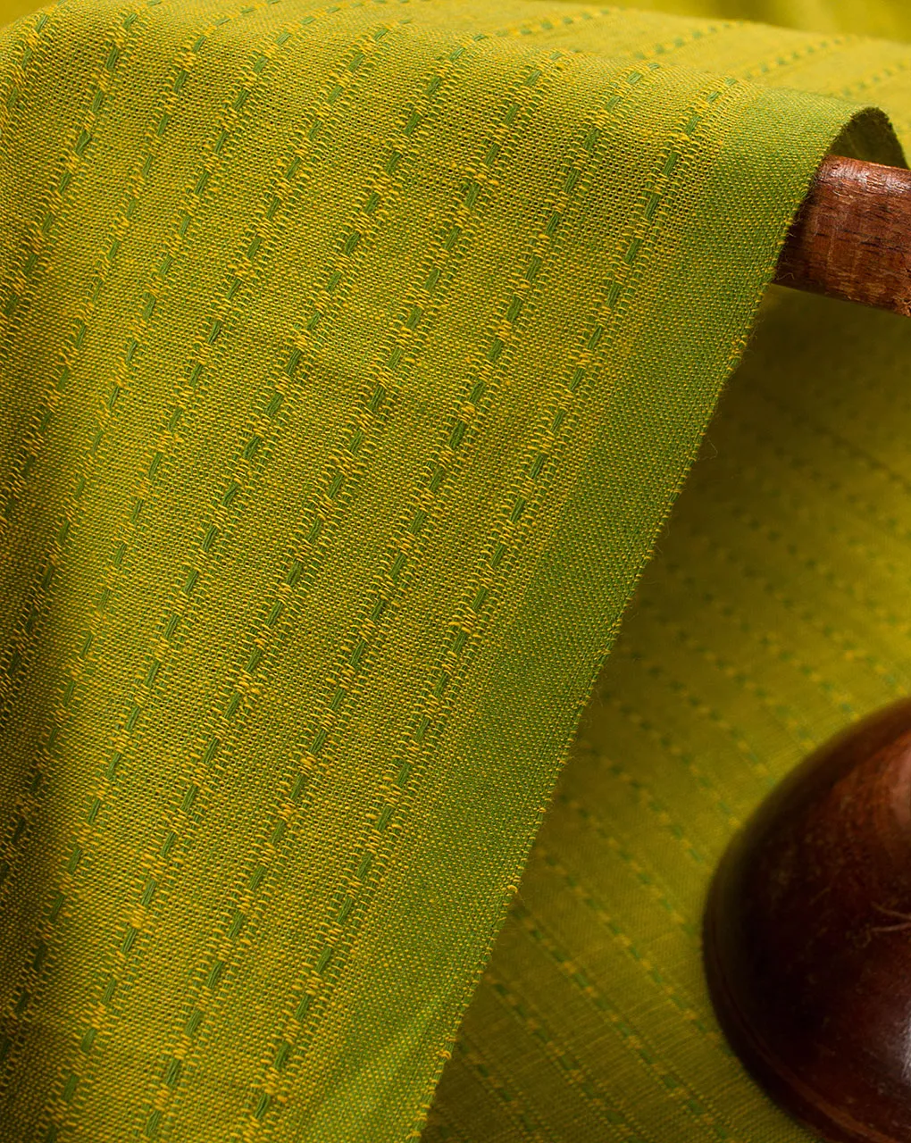 ( Pre Cut 85 CM ) Woven Loom TextuKantha Cotton Fabric