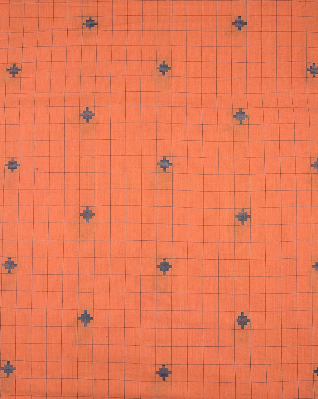 ( Pre Cut 95 CM ) Woven Jacquard Loom Textured Cotton Fabric