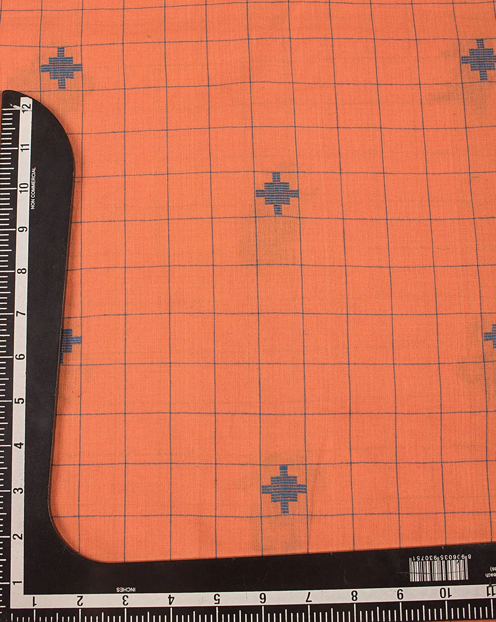 ( Pre Cut 95 CM ) Woven Jacquard Loom Textured Cotton Fabric