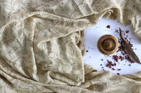 100% Bemberg Fabric-Leafy Grace