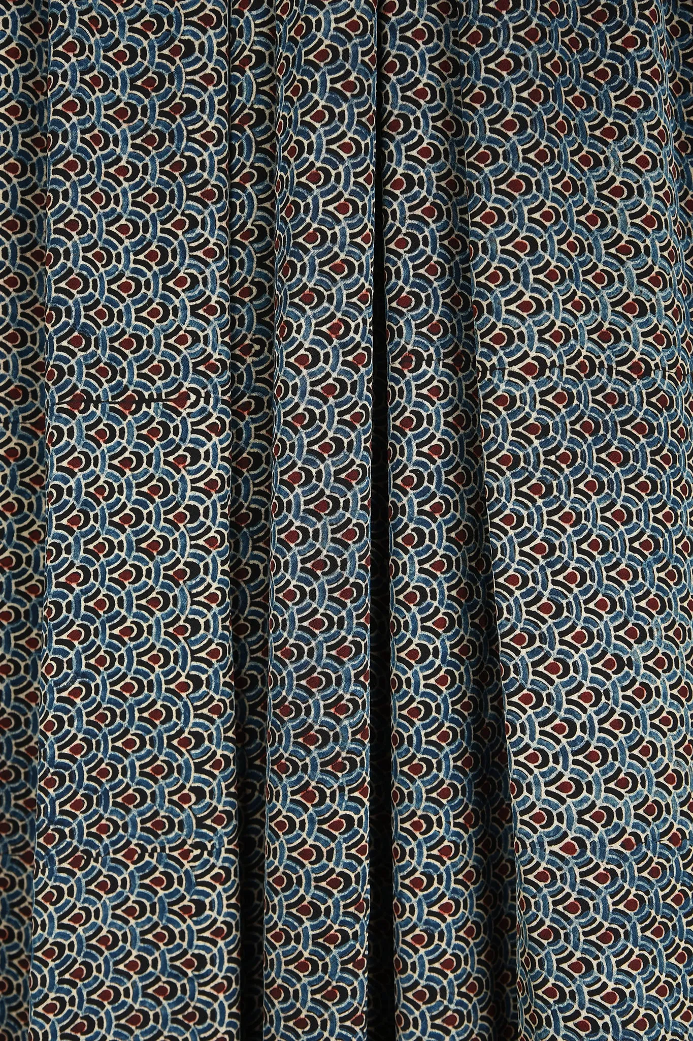 ajrakh modal silk sarees - oceanic opulence & night dance
