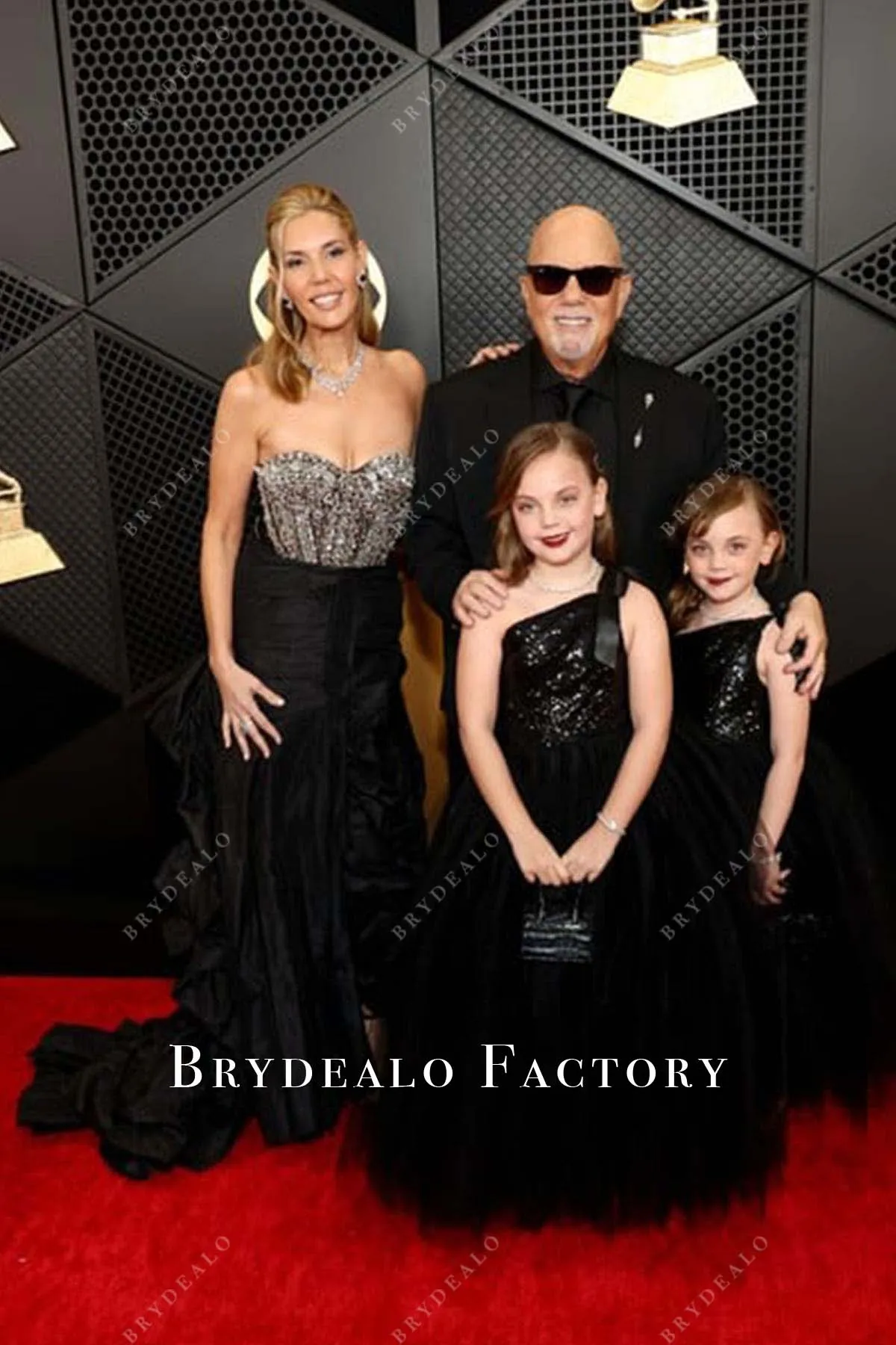 Alexis Roderick Black Strapless 2024 Grammys Red Carpet Dress