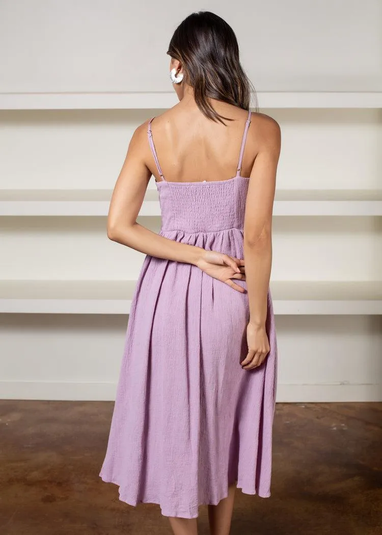Astr The label Ferreira Bustier Fit and Flare Midi Dress