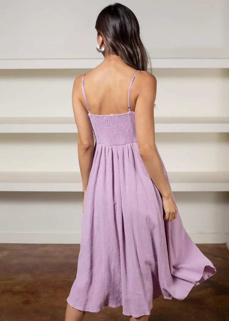 Astr The label Ferreira Bustier Fit and Flare Midi Dress