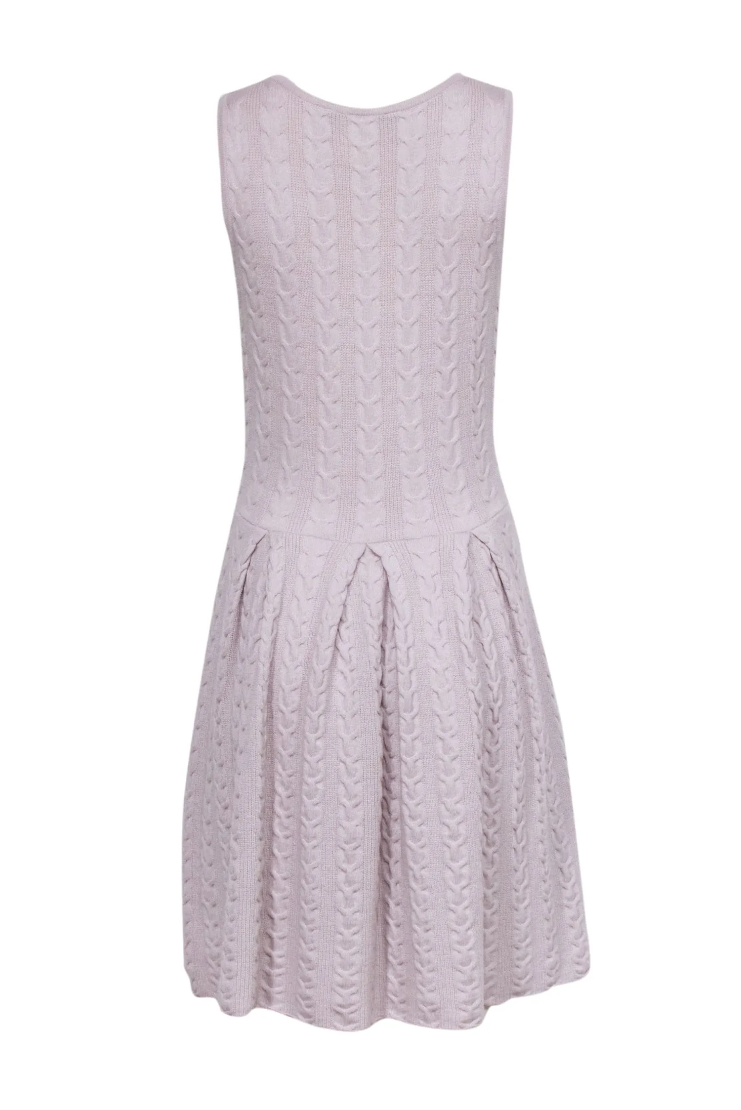 BCBG Max Azria - Grey Wool Cable Knit Fit and Flare Dress Sz M