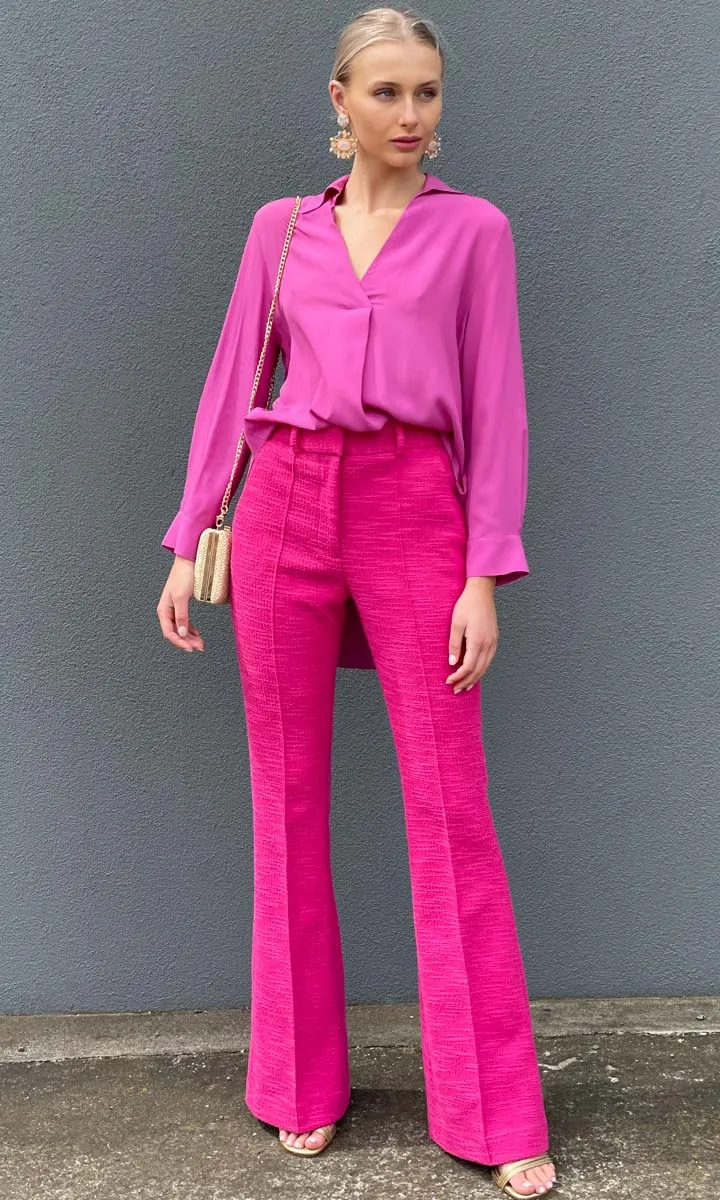Beatrice B Silk Italia Shirt -Magenta