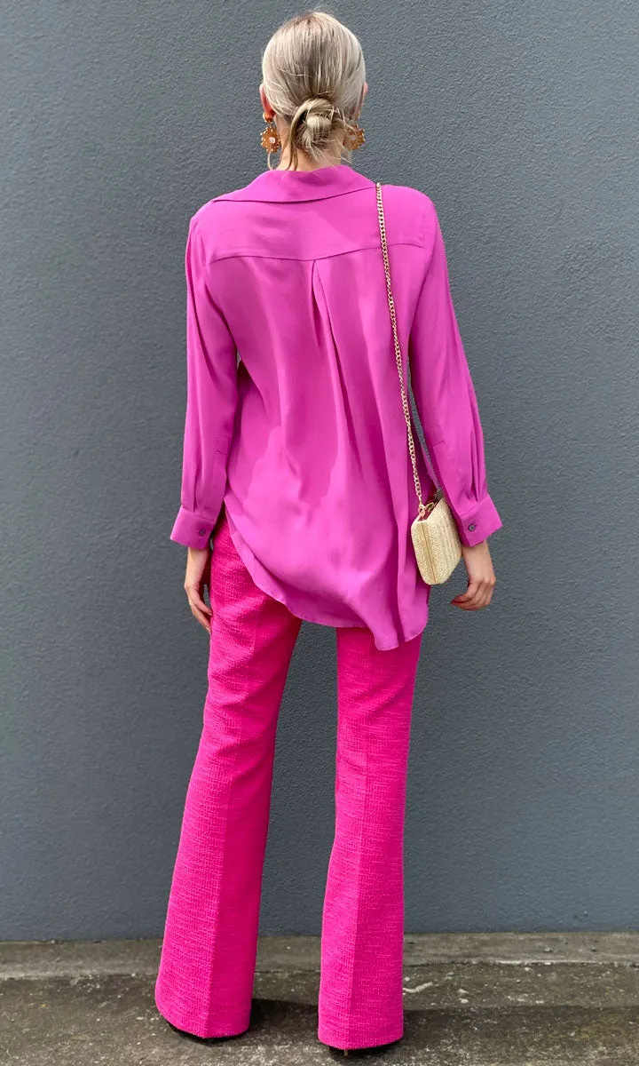 Beatrice B Silk Italia Shirt -Magenta