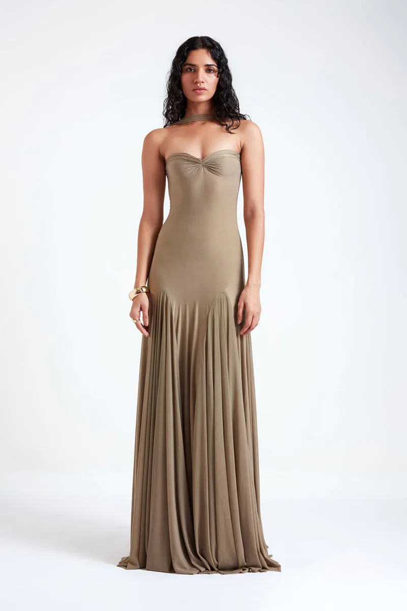 BERTA FRENCH GRAY GOWN