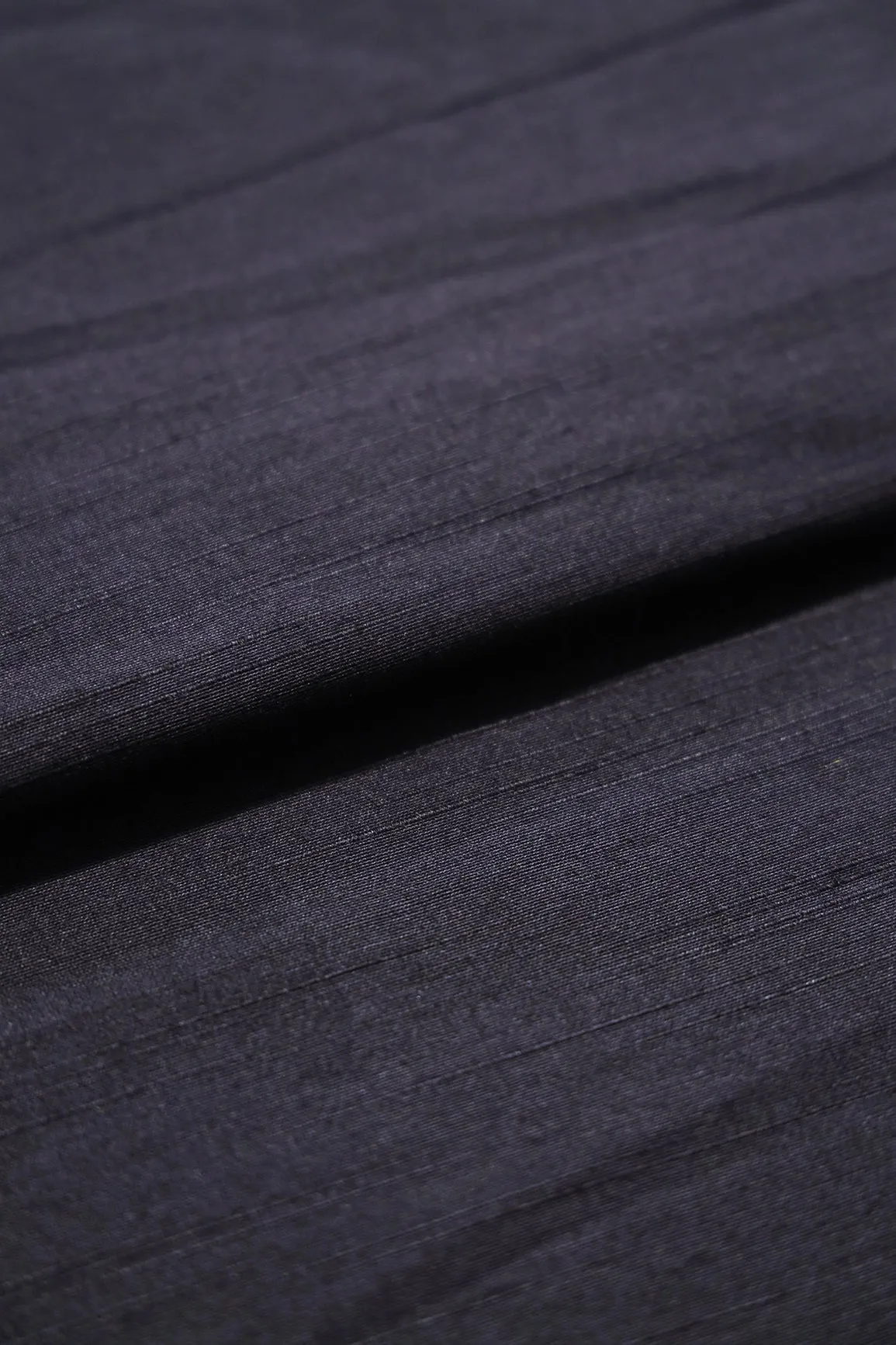 Black Raw Silk Fabric