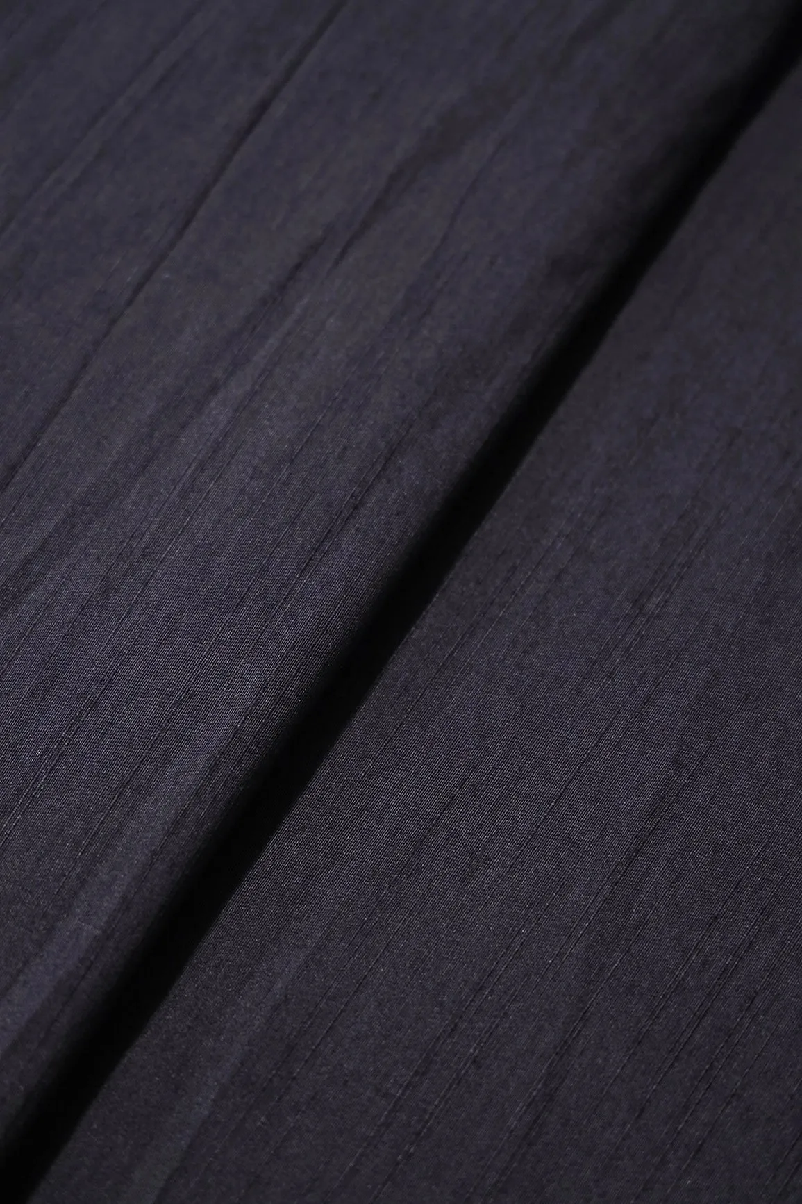 Black Raw Silk Fabric