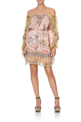 BLOUSON FRILL SLEEVE DRESS PARTY IN THE PALACE