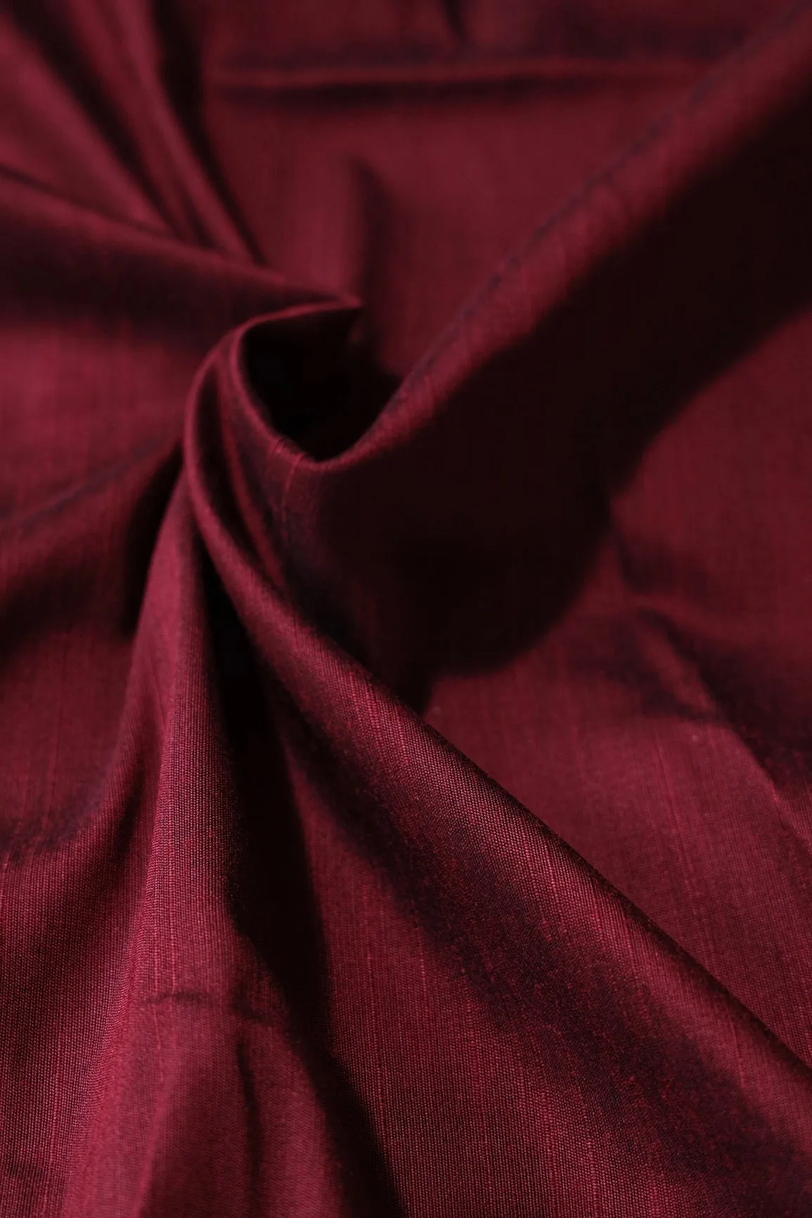 Burgundy Raw Silk Fabric