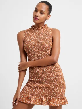 Camille Verona Crepe Smock Dress