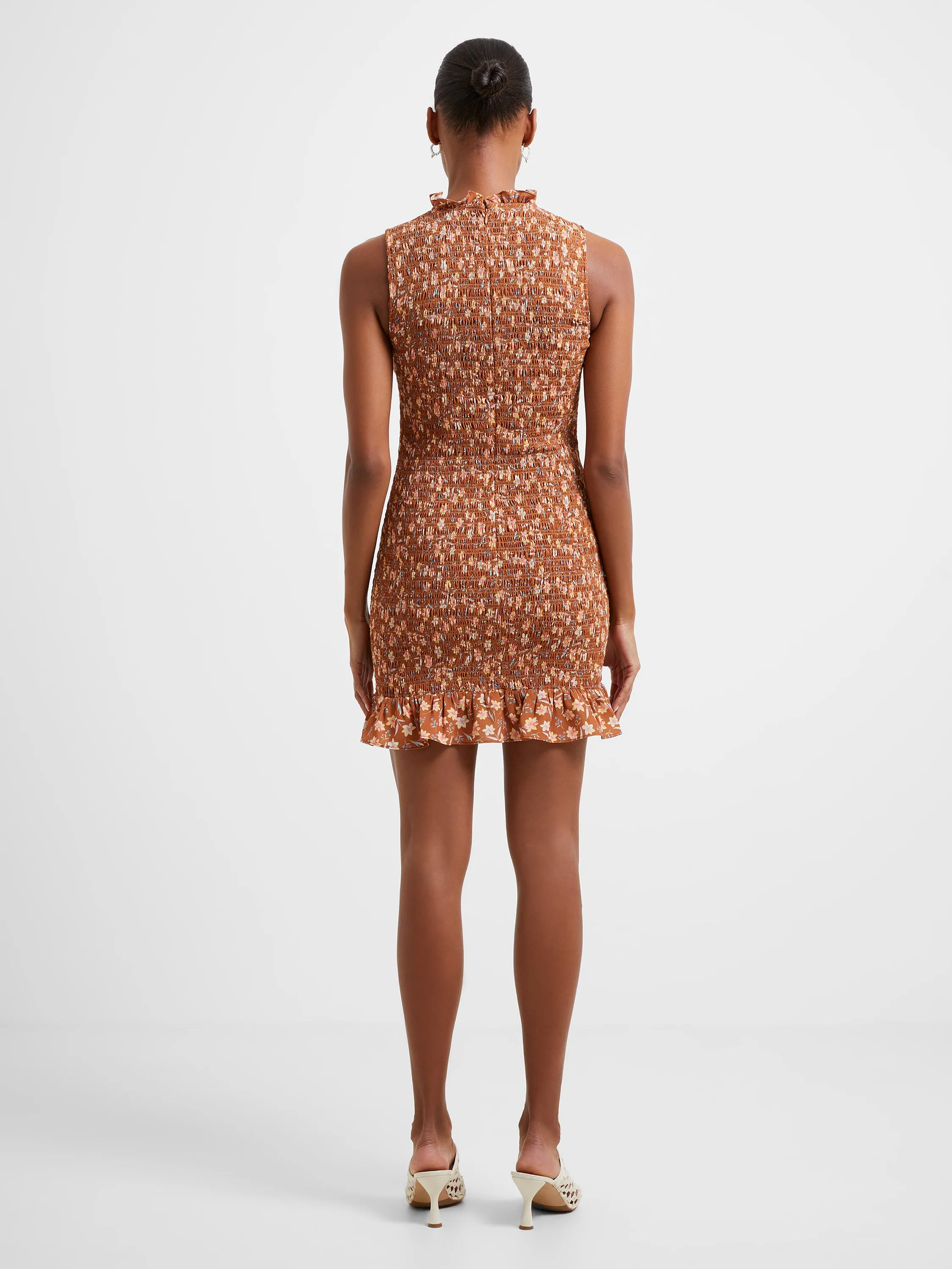 Camille Verona Crepe Smock Dress