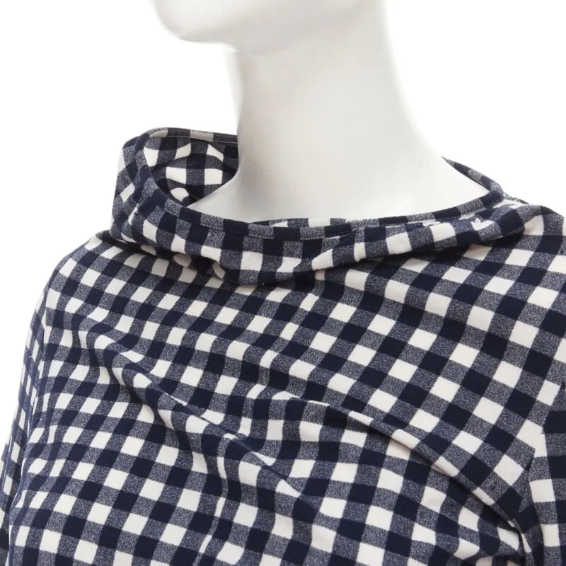 COMME DES GARCONS 1997 Vintage Lumps and Bumps gingham checked blue red set