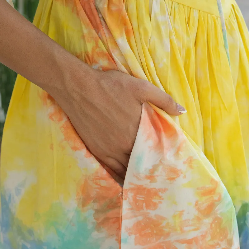 Cotton Dress For Women | Twirling Skirt | Multicolour