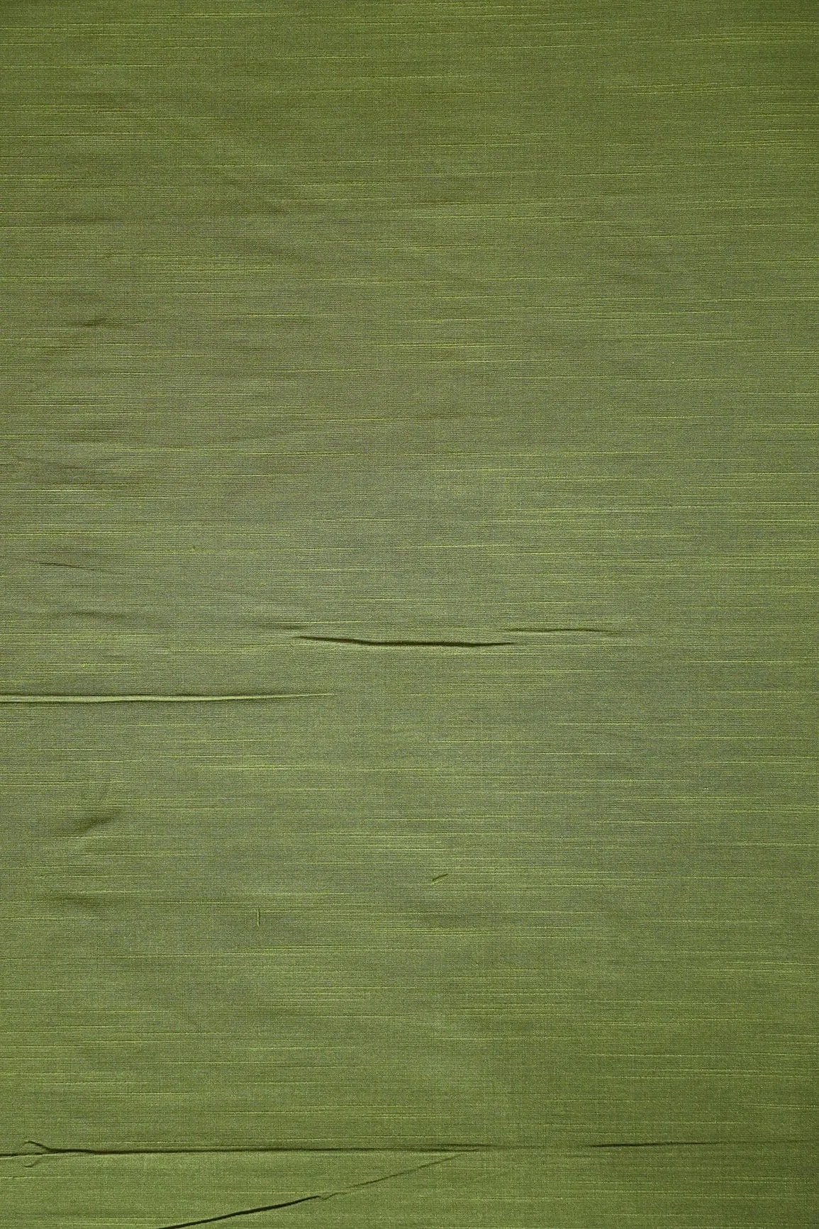 Dark Olive Raw Silk Fabric