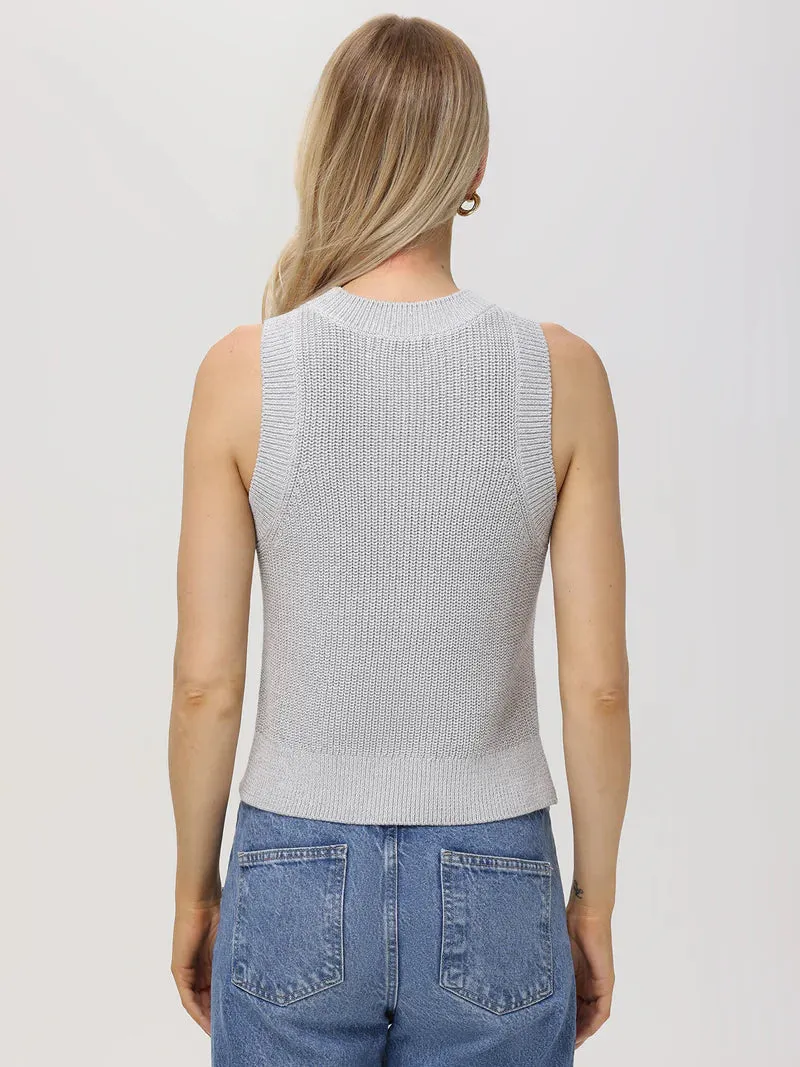 Demi Metallic Crewneck Tank