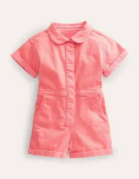 Denim Playsuit-Crab Apple