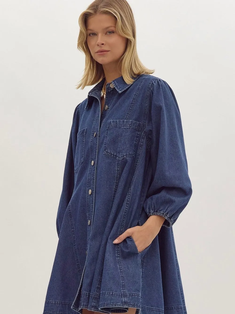 Denim Swing Dress