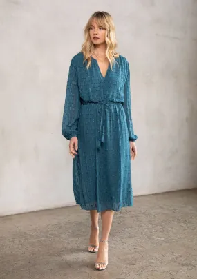 Disco Magic Chiffon Maxi Dress