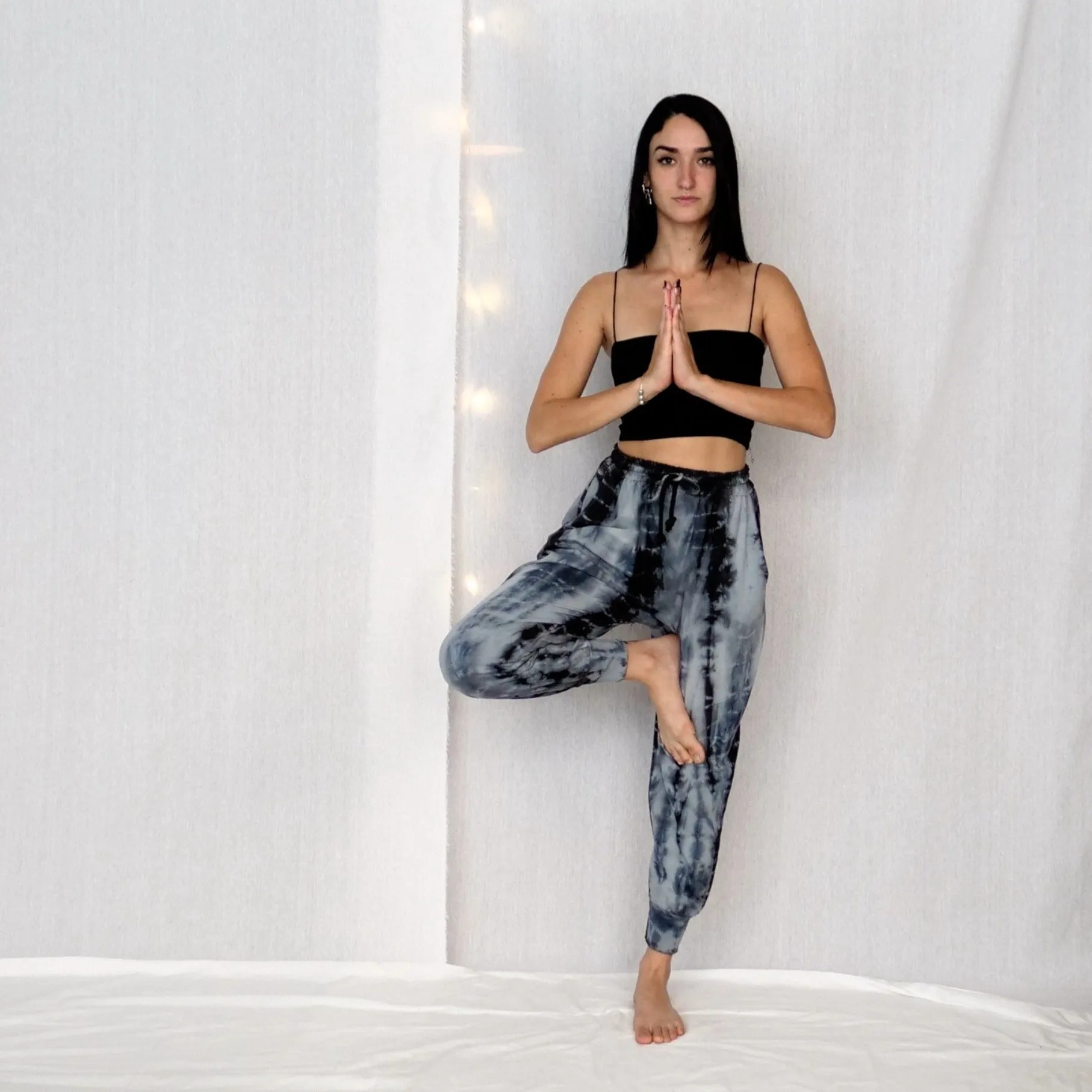 Dyed Jersey Jogger Pants - Grey