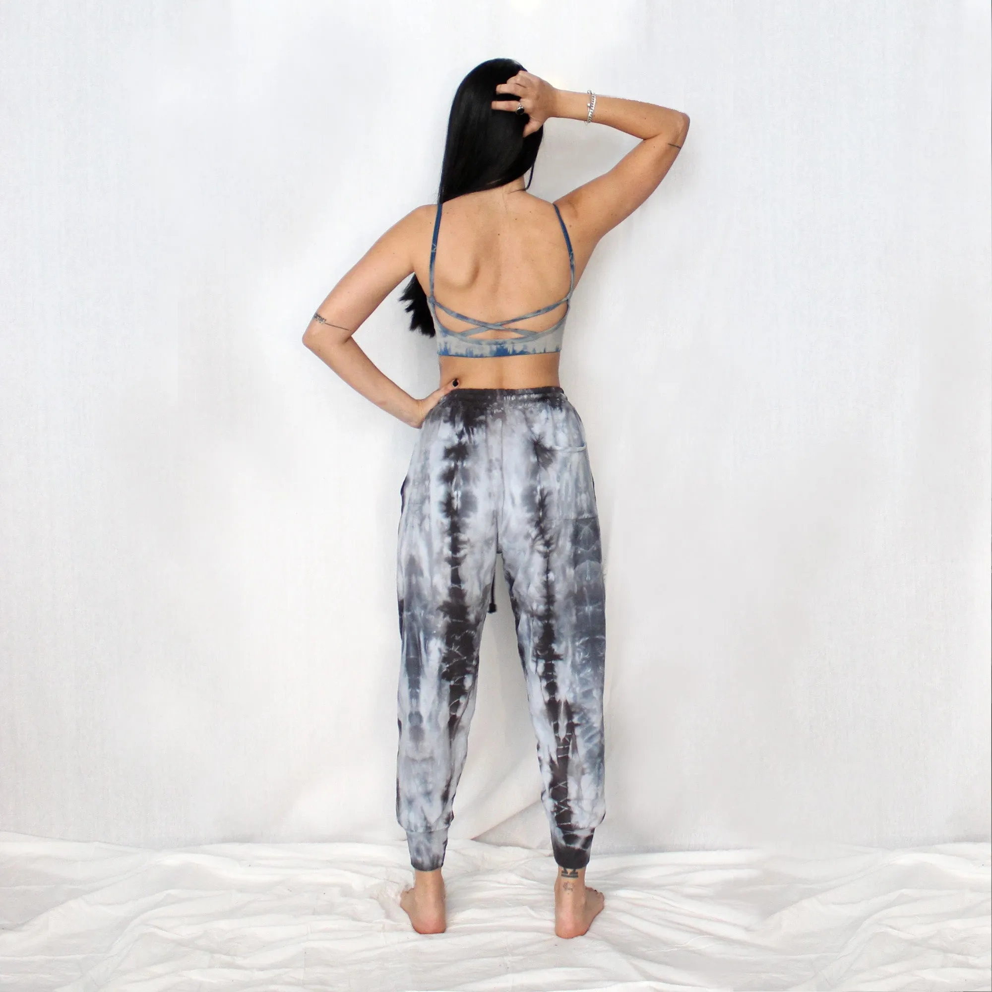Dyed Jersey Jogger Pants - Grey