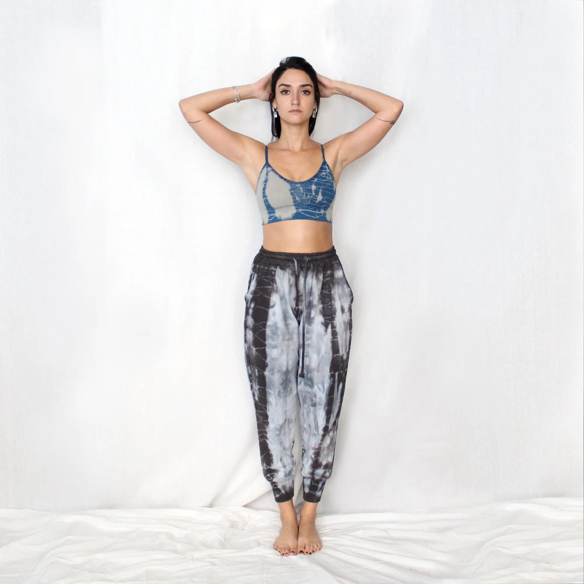 Dyed Jersey Jogger Pants - Grey