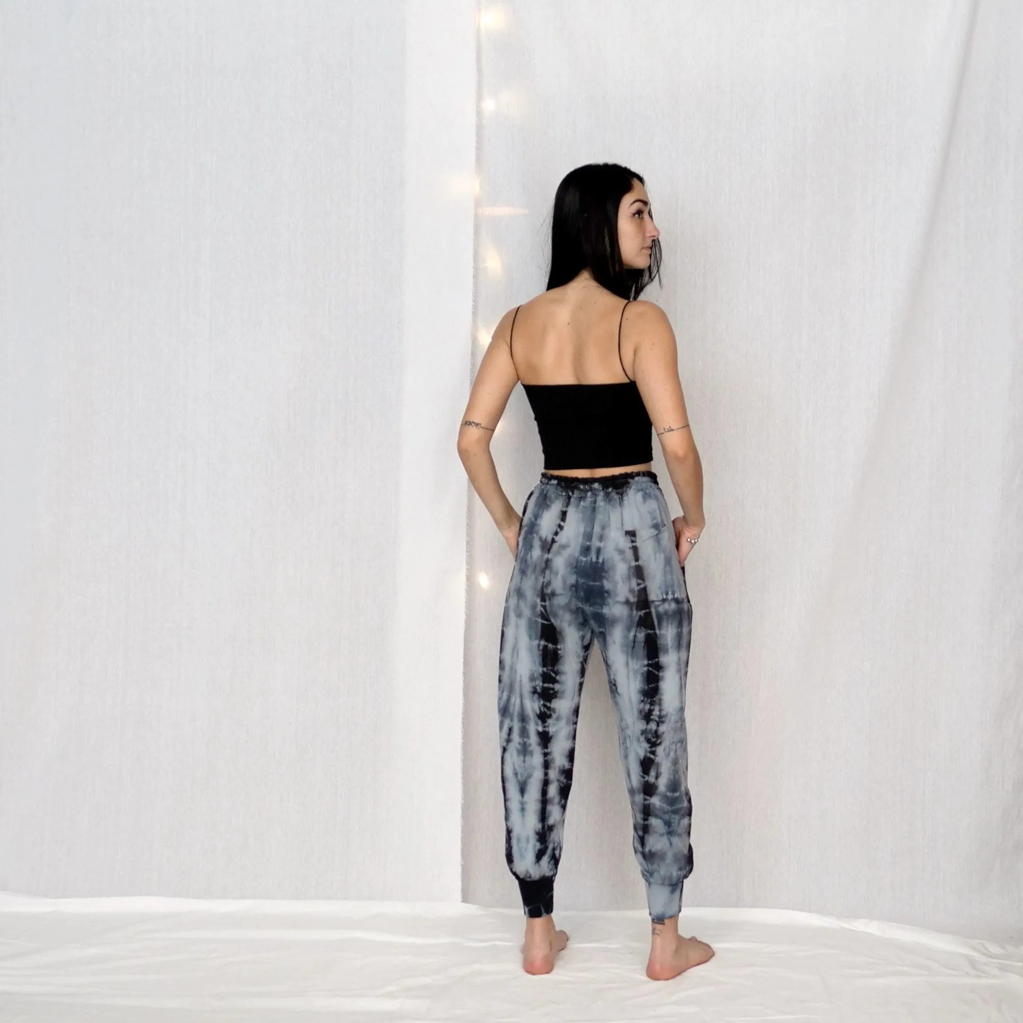 Dyed Jersey Jogger Pants - Grey