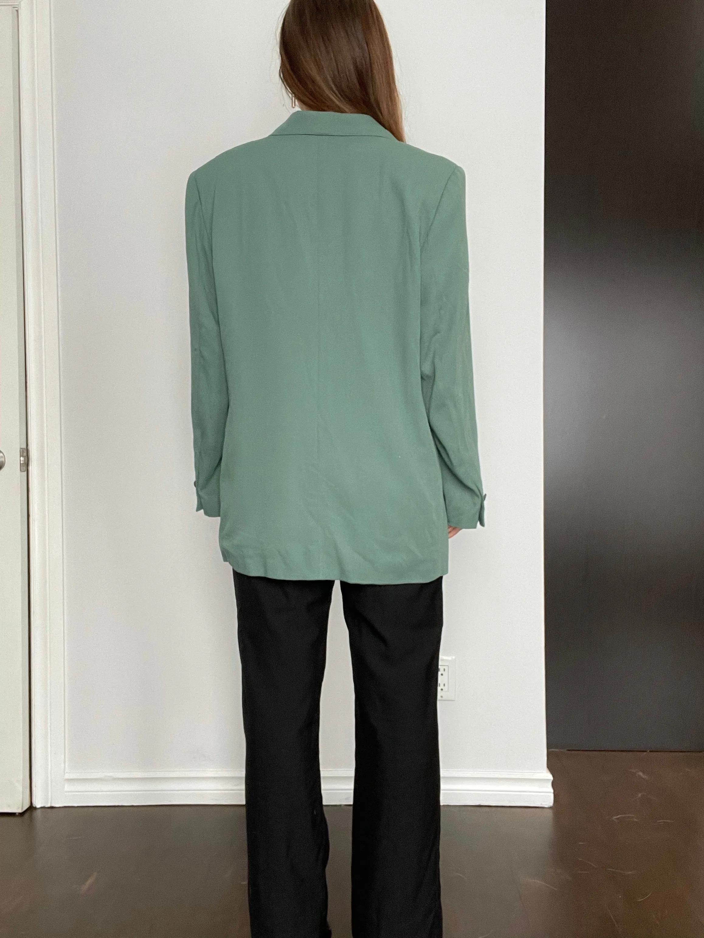 Early 90s Sage Blazer - M/L