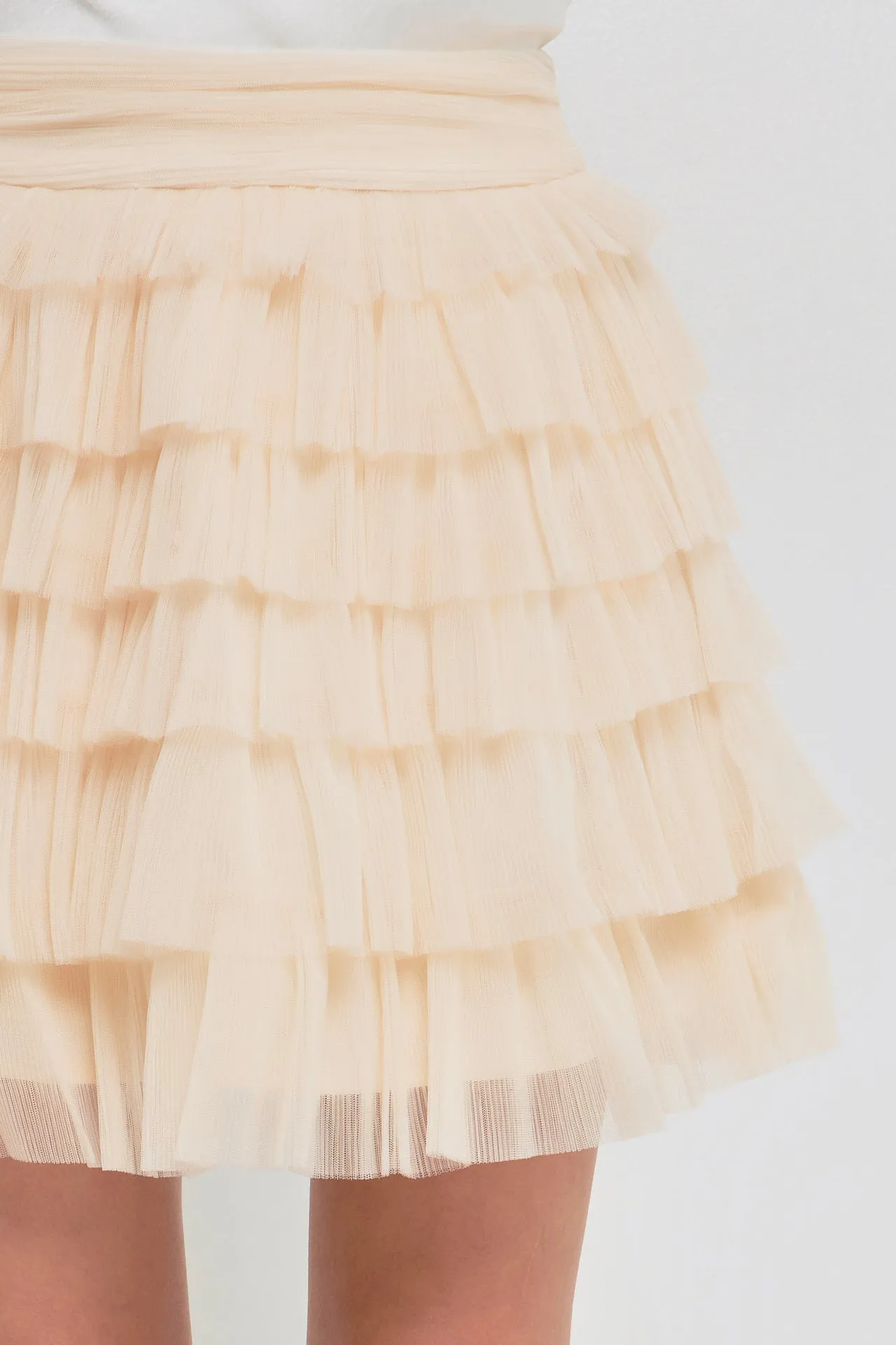 Endless Rose - Tiered Tulle Mini Skirt
