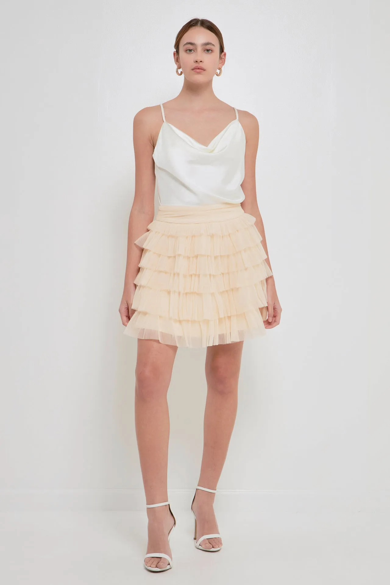Endless Rose - Tiered Tulle Mini Skirt