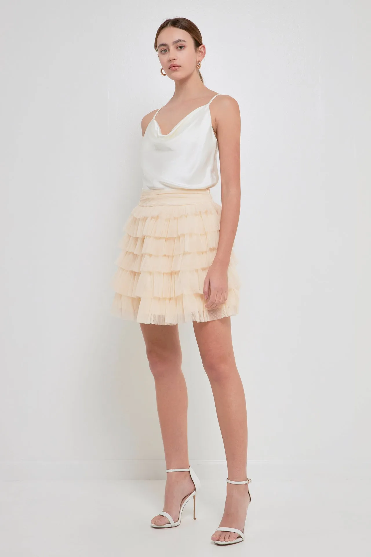 Endless Rose - Tiered Tulle Mini Skirt