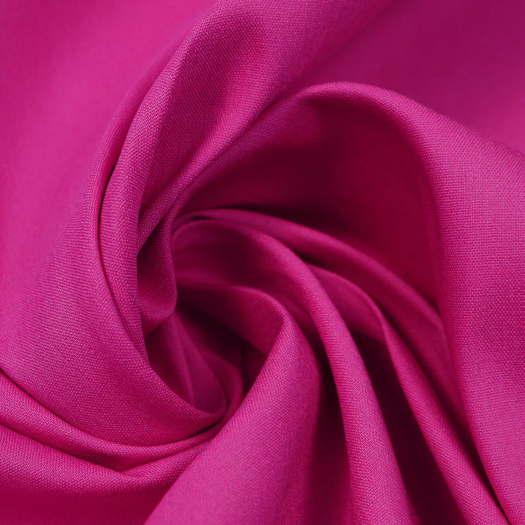 European linen/rayon stretch woven - raspberry