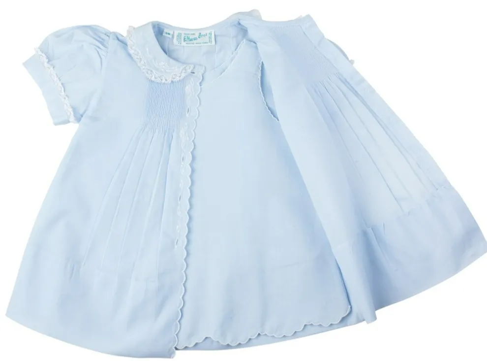 Feltman Brothers - Girls - Dress Blue Scalloped Trim Slip - 3mo