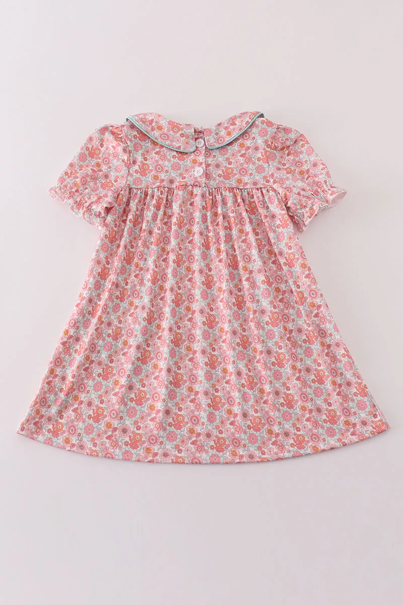 Floral Delight Peter Pan Collar girl dress