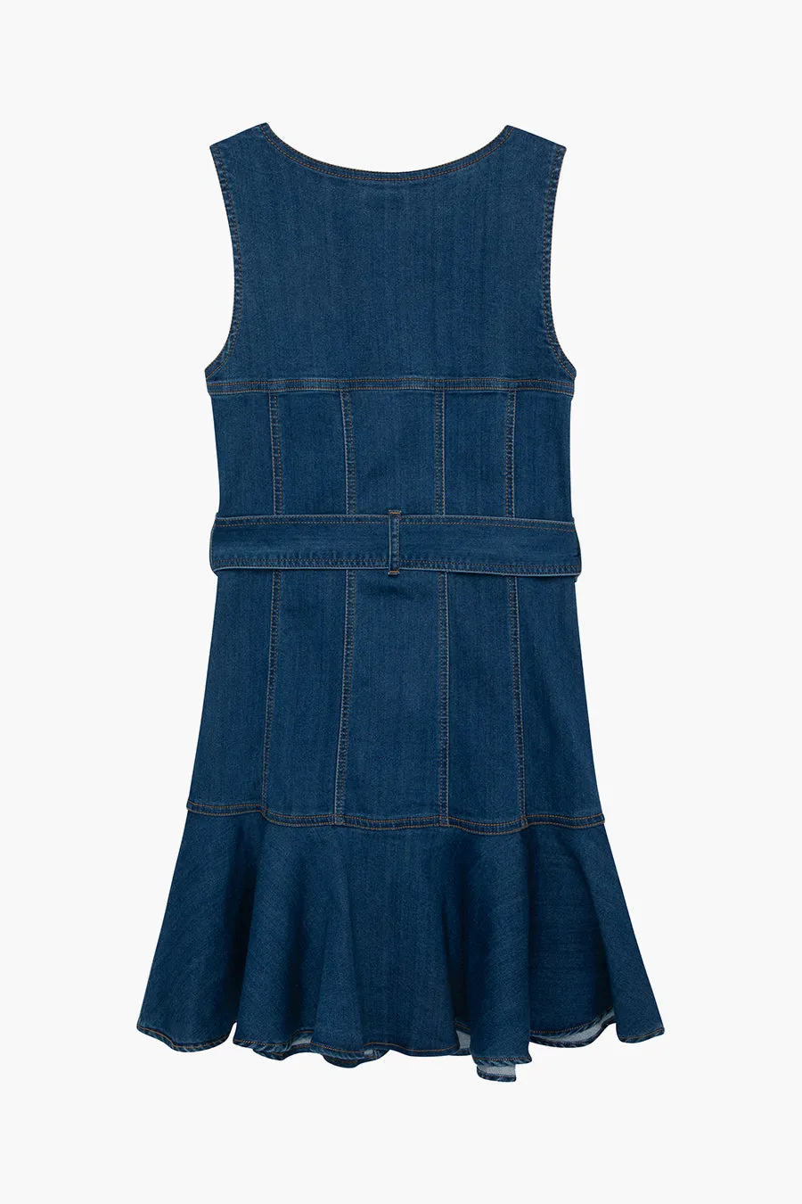 Girls Dress Habitual Kids Denim Ruffle