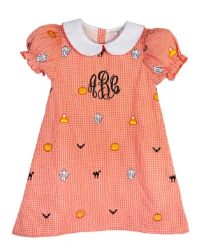 Halloween Embroidery Dress- FINAL SALE