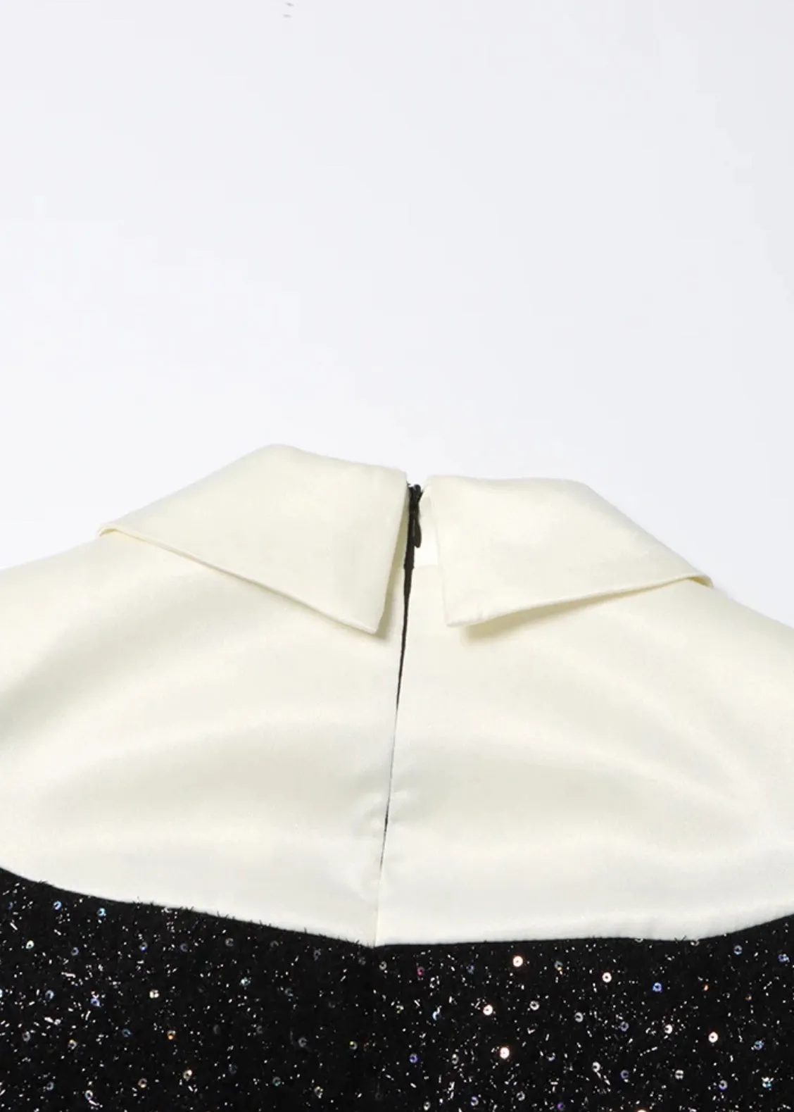 Lilia Lapel Collar Tweed Mini Dress