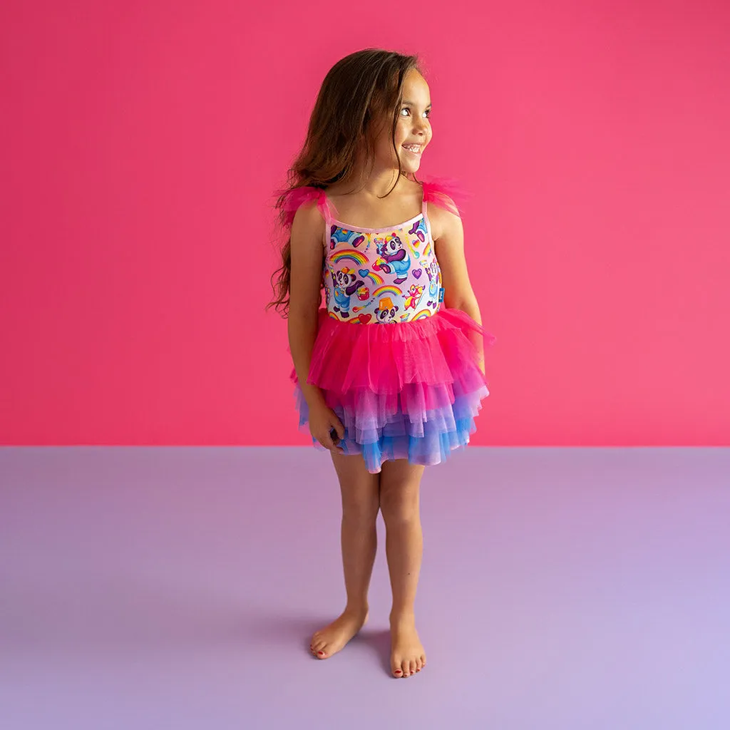 Lisa Frank® Panda Painter Tulle Smocked Dress