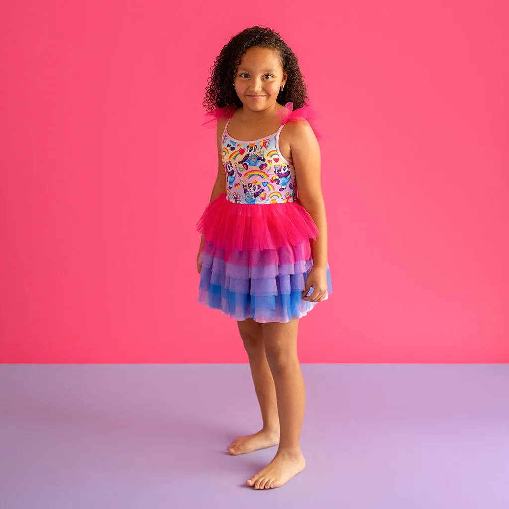 Lisa Frank® Panda Painter Tulle Smocked Dress