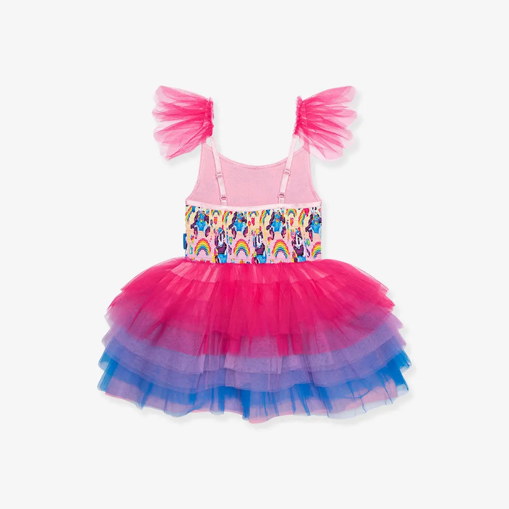Lisa Frank® Panda Painter Tulle Smocked Dress