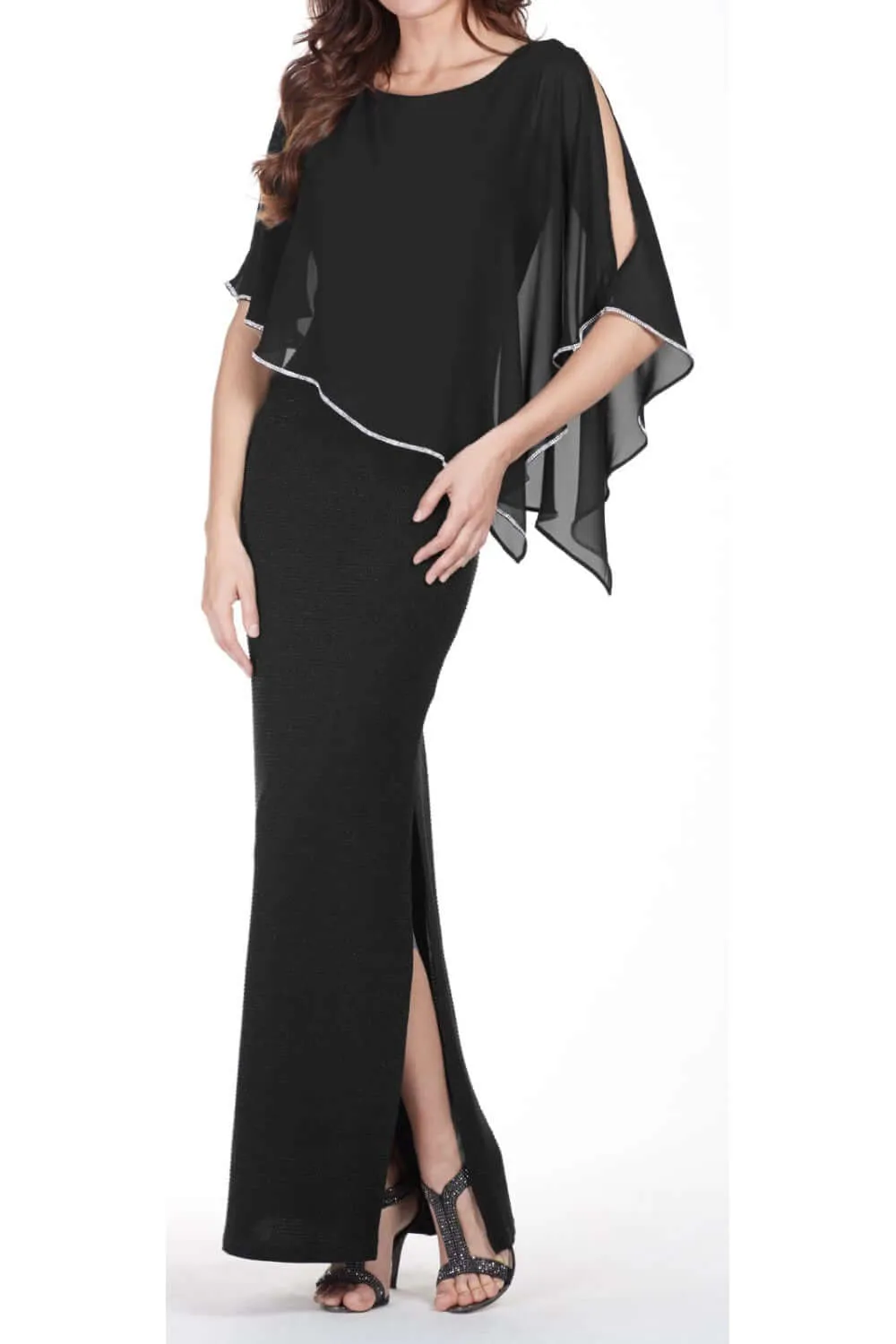 Lyman Dress Style 179257-BLKS Black/Silver