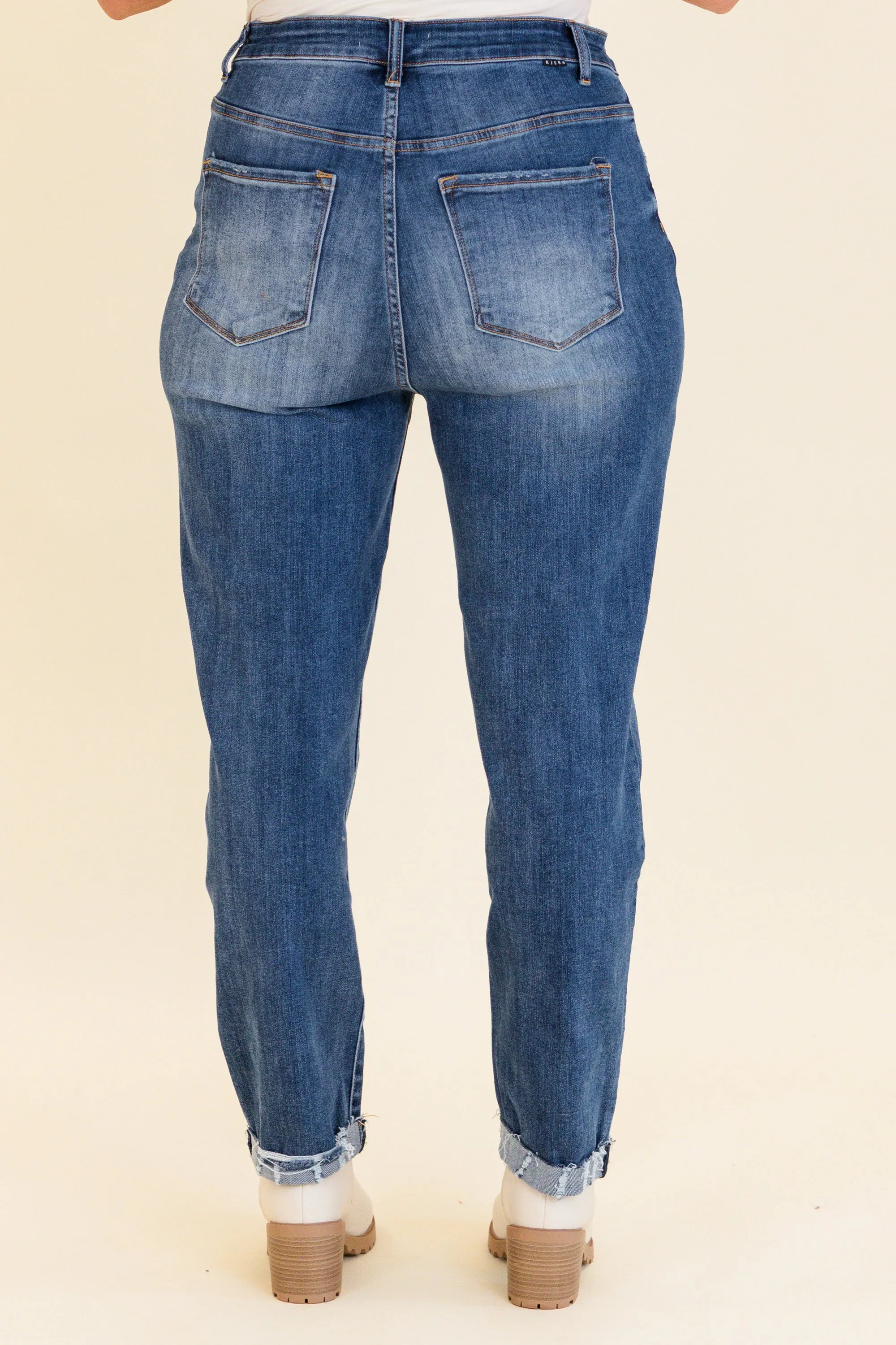 Matching Flames Jeans, Medium Wash