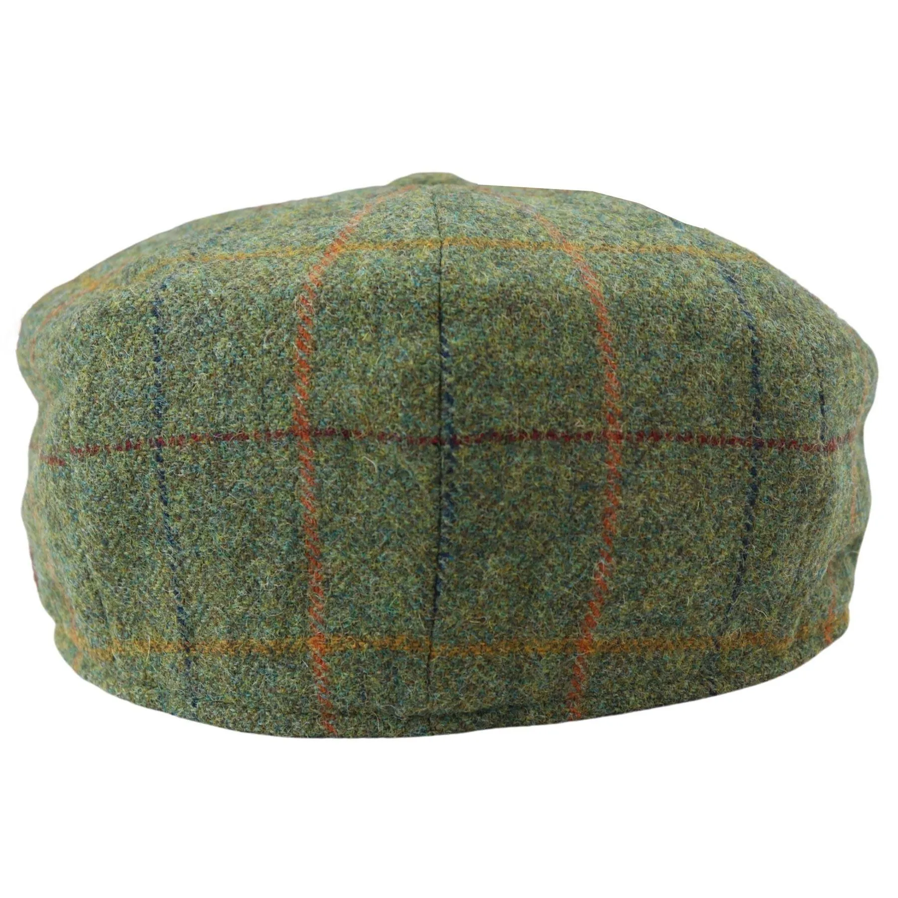 Mens 8 Panel Razor Baker Boy Hat Wool Tweed Blinders Newsboy Flat Cap Green Check