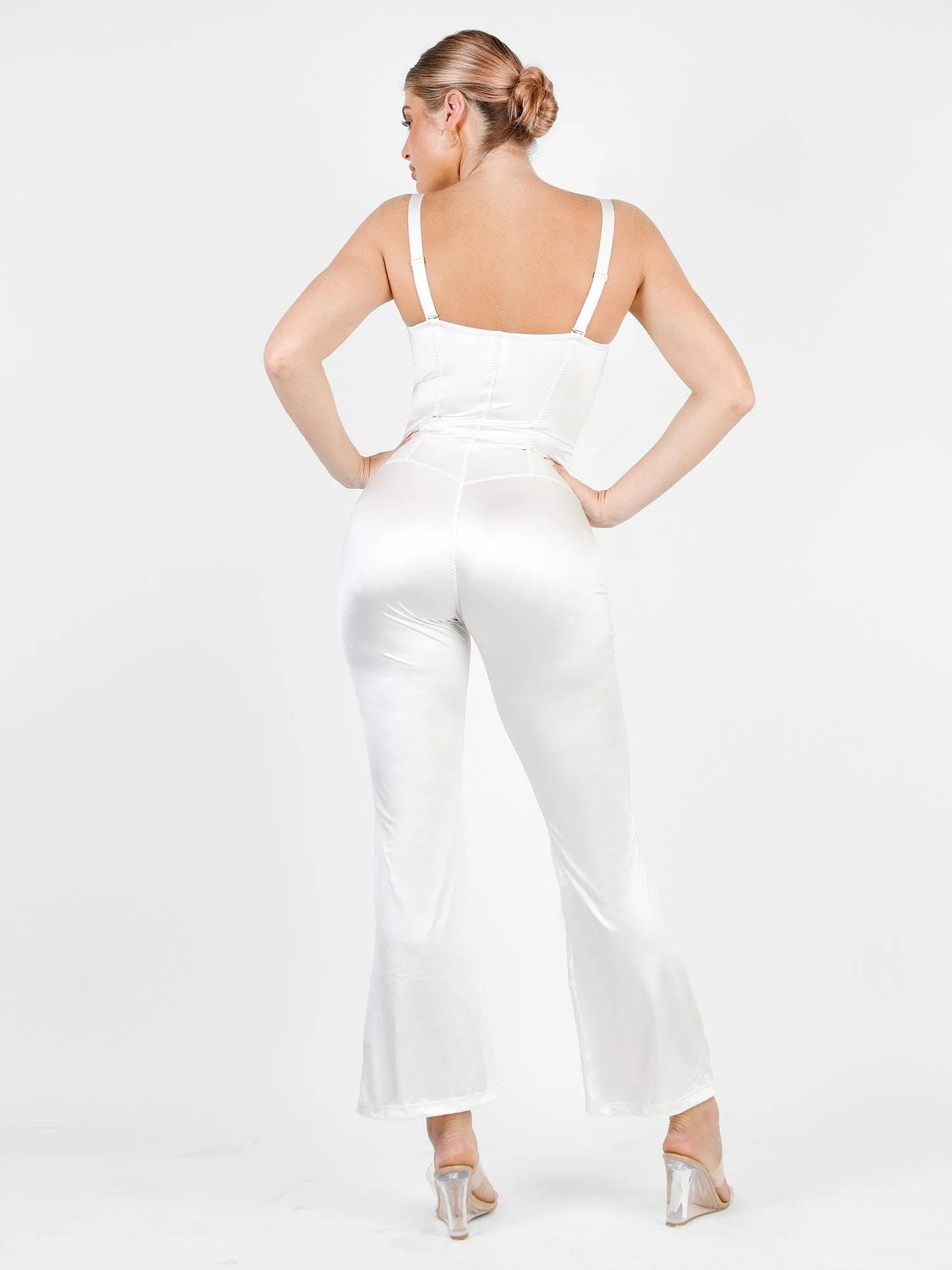 Metallic Shiny Shapewear Romper Or Dress Or Jumpsuit