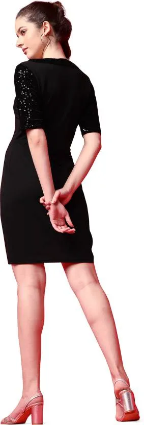 Midnight Elegance Bodycon Dress