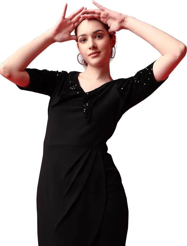 Midnight Elegance Bodycon Dress