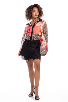 Mini Skirt with a Wrap