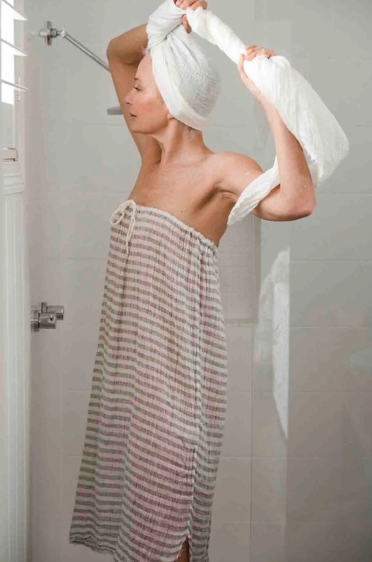Momenti By La Bottega Di Brunella - Vestito Tubo in Riga Grey